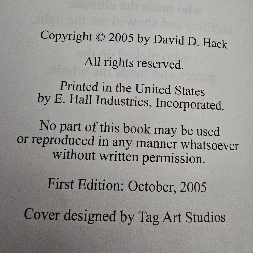 The Life of a Warrior SGT. HACK David Hack First Edition 2005 Vietnam War Memoir